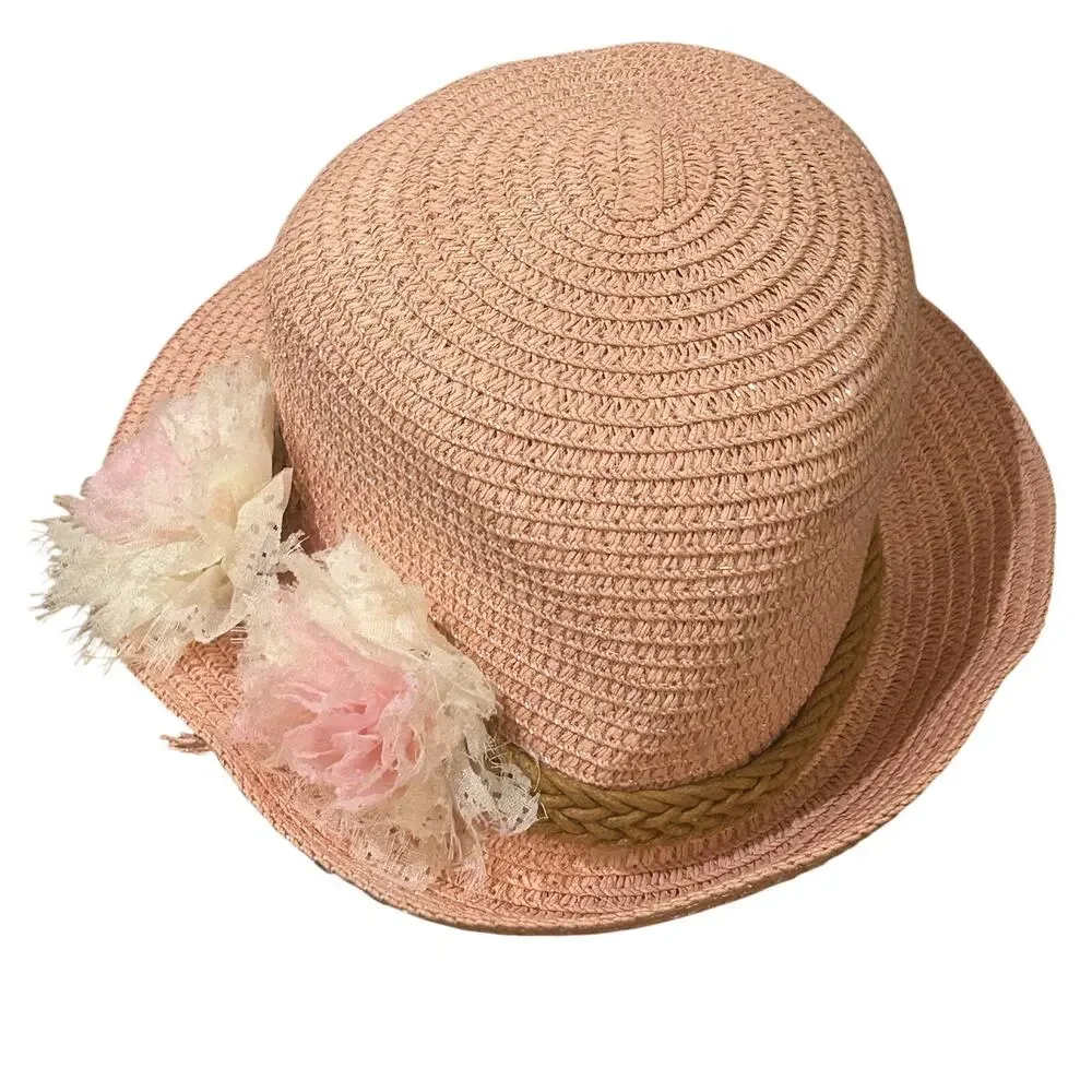 Pink Floral Girls Hat 20